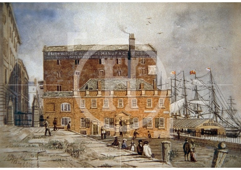 George's Dock and the Merchants' Coffee House, 1882